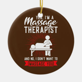 Ja, ik ben een massage therapeut massage keramisch ornament