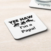 Ja, ik ben een Papa T-shirts en GIfts Onderzetter (Linkerzijde)