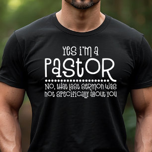 Ja, ik ben een pastor grappige religieuze preek Tri-Blend shirt