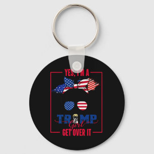 Ja, ik ben een Trump Girl die over IT heen gaat Tr Sleutelhanger