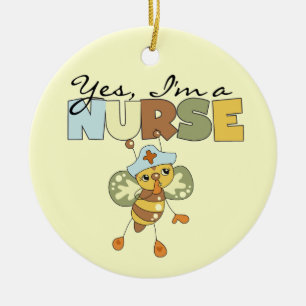 JA, ik ben een verpleegster T-shirts en cadeautjes Keramisch Ornament