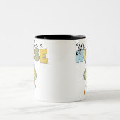 JA, ik ben een verpleegster T-shirts en cadeautjes Tweekleurige Koffiemok (Center)