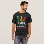 Ja, ik ben gemengd met onapologetisch rode zwarte t-shirt (Voorkant volledig)