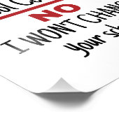 Ja Ik ben schooladviseur Wijzigingsschema Foto Afdruk (Hoek)