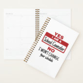 Ja Ik ben schooladviseur Wijzigingsschema Planner (Display)