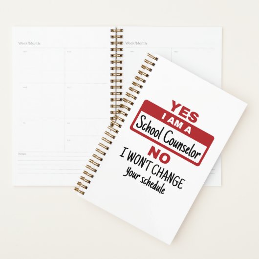 Ja Ik ben schooladviseur Wijzigingsschema Planner (Display)