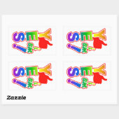 JA, IK BEN stickers (Vel)