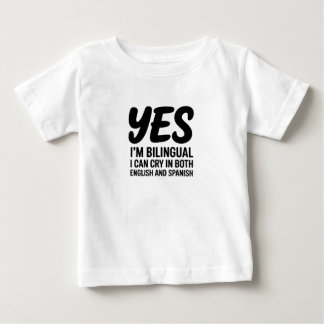 JA, IK BEN TWEE-TALIG Baby Body Spanjaans/Engels