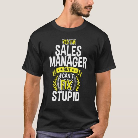 Ja, ik ben Verkoopmanager T-shirt (Voorkant)