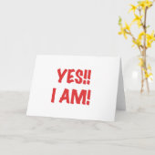 JA Ik ben zwanger Kaart (Gele Bloem)