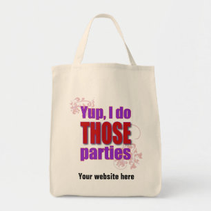 Ja, ik doe die feestjes. tote bag
