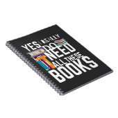 Ja, ik heb echt al deze boeken nodig notitieboek (Rechterzijde)
