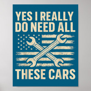 Ja, ik heb echt al deze grappige auto-man-garage n poster