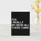 Ja, ik heb echt al deze grappige auto's nodig kaart (Gele Bloem)