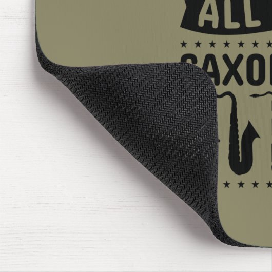 Ja, ik heb echt al deze saxofonie nodig muismat (Hoek)