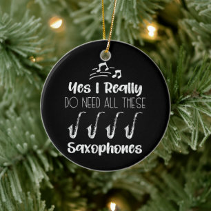 Ja, ik heb echt al deze saxofoonspelers nodig keramisch ornament