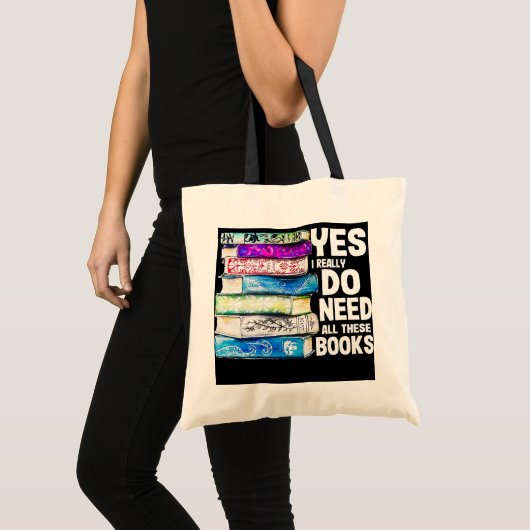 Ja, ik heb echt al die boekenoverloop nodig tote bag (Voorkant (product))