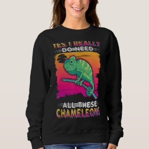 Ja, ik heb echt al die Chameleons nodig Trui