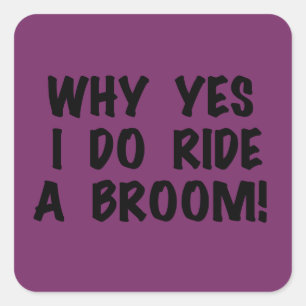 Ja, ik heb een kamer gerooid vierkante sticker