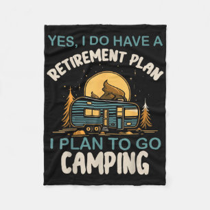 Ja, ik heb een pensioenplan Camping Camper Gepensi Fleece Deken