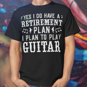 Ja, ik heb een pensioenplan grappige gitaarliefheb t-shirt