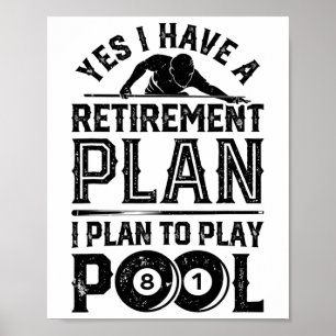 Ja, ik heb een pensioenplan Ik ben van plan om Poo Poster