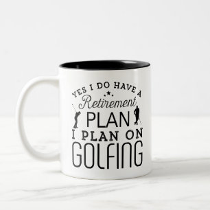 Ja, ik heb een pensioenplan, ik ben van plan te go tweekleurige koffiemok