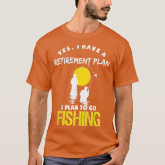 Ja, ik heb een pensioenplan Mannen Vist Funny Fi T-shirt
