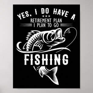 Ja, ik heb een pensioenplan Vissen Grappige Vis Poster