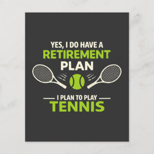 Ja, ik heb wel een pensioenplan Tennis Flyer