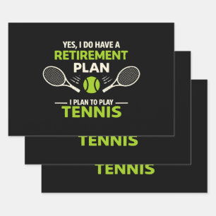 Ja, ik heb wel een pensioenplan Tennis Inpakpapier Vel