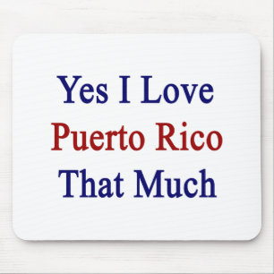 Ja, ik hou van Puerto Rico zo veel Muismat