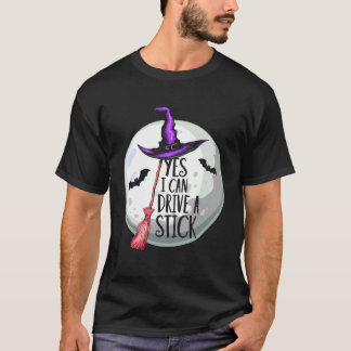 Ja Ik Kan Een Stok Sturen Grappig Halloween Grieze T-shirt