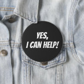 Ja, ik kan helpen! ronde button 4,0 cm (In situ)