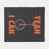 Ja, ik kan Rider uitschrijven Fleece Deken (Voorkant (Horizontaal))