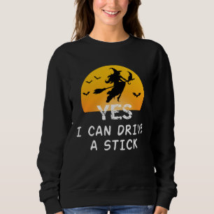 Ja ik kan rijden een stok T-shirt partij grappige 