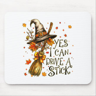 Ja ik kan rijden met een stick Fall Halloween Soky Muismat