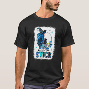 Ja, ik kan rijden met een stok-heks-Broomstick-hal T-shirt