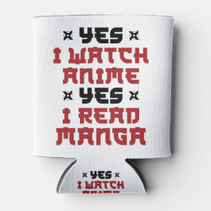 Ja ik kijk naar Anime Ja ik lees Manga Blikjeskoeler