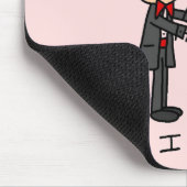 JA, ik maak Bride en Groom T-shirts en Gifts Muismat (Hoek)