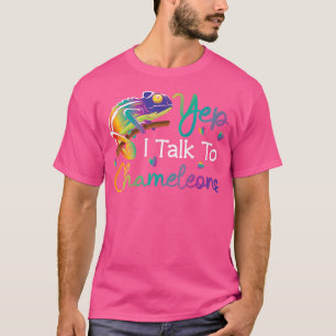 Ja, ik praat met Chameleons T-shirt