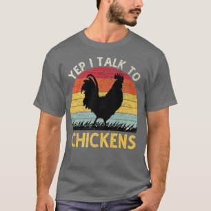 Ja, ik praat met kippen Funny Chicken Boerderij T-shirt