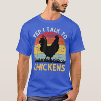 Ja, ik praat met kippen Funny Chicken Boerderij T-shirt