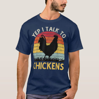 Ja, ik praat met kippen  Funny Chicken Boerderij T-shirt