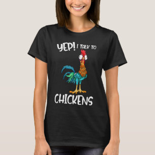 Ja, ik praat met kippen T-shirt Cute Chicken Buffs