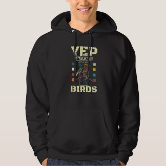Ja, ik praat met vogels hoodie