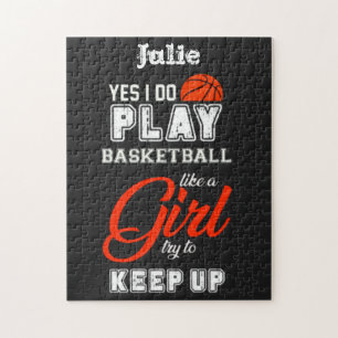 Ja, ik speel Basketball als een meisje Legpuzzel