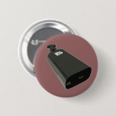 Ja, ik speel de Cowbell. Ronde Button 5,7 Cm (Voorkant /achterkant)