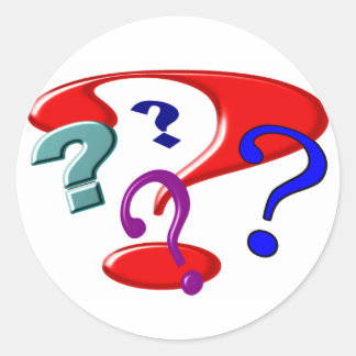 Ja? Ja? Ja? Ja? Ja? Ronde Sticker