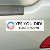 JA JE HEBT GEWEZEN - KIES EEN ROOKIE BUMPERSTICKER (Op auto)
